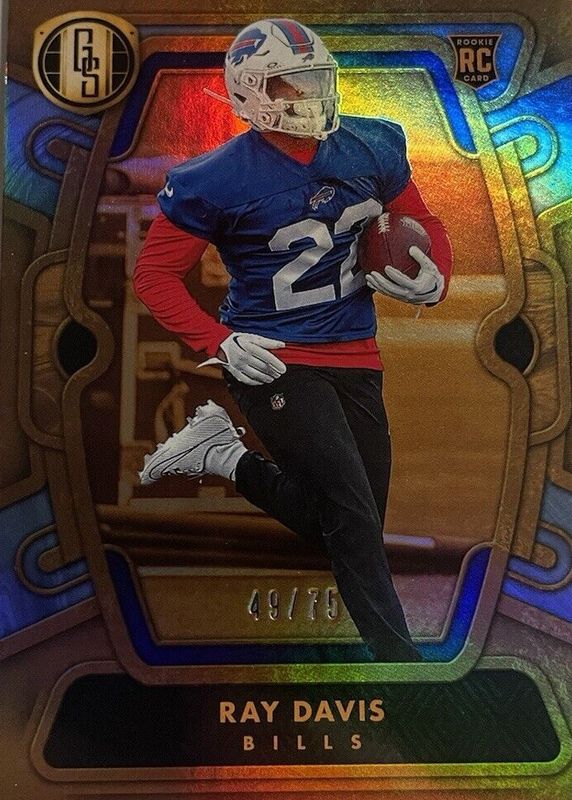 Ray Davis 2024 Gold Standard #164 Platinum /75 Rookie RAW