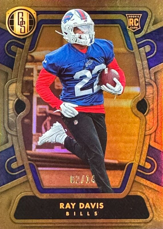 Ray Davis 2024 Gold Standard #164 Violet /14 Rookie RAW