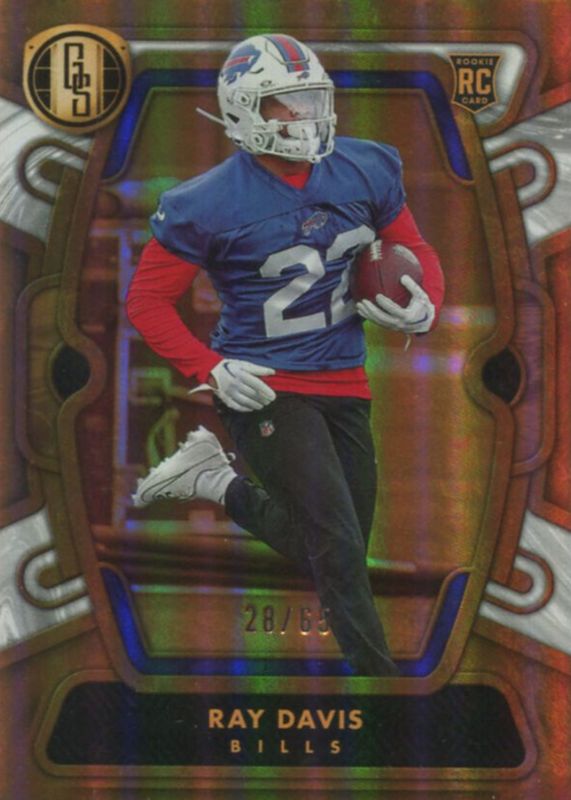 Ray Davis 2024 Gold Standard #164 White Gold /65 Rookie RAW