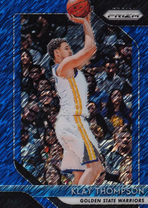 Klay Thompson 2018 Prizm #242 FOTL Blue Shimmer /7 PSA 10