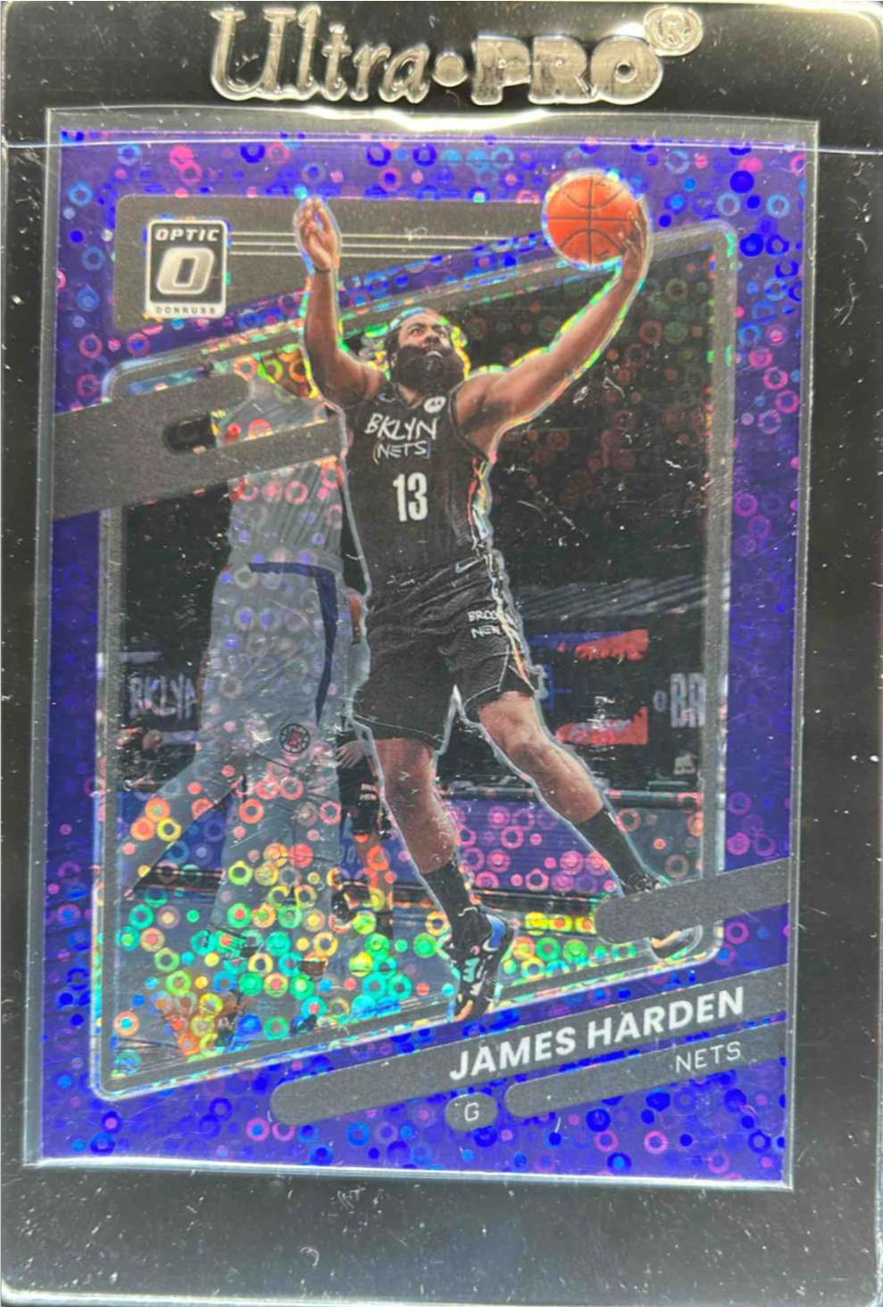James Harden 2021 Panini Donruss Optic #106 Fast Break Purple /95 Price ...