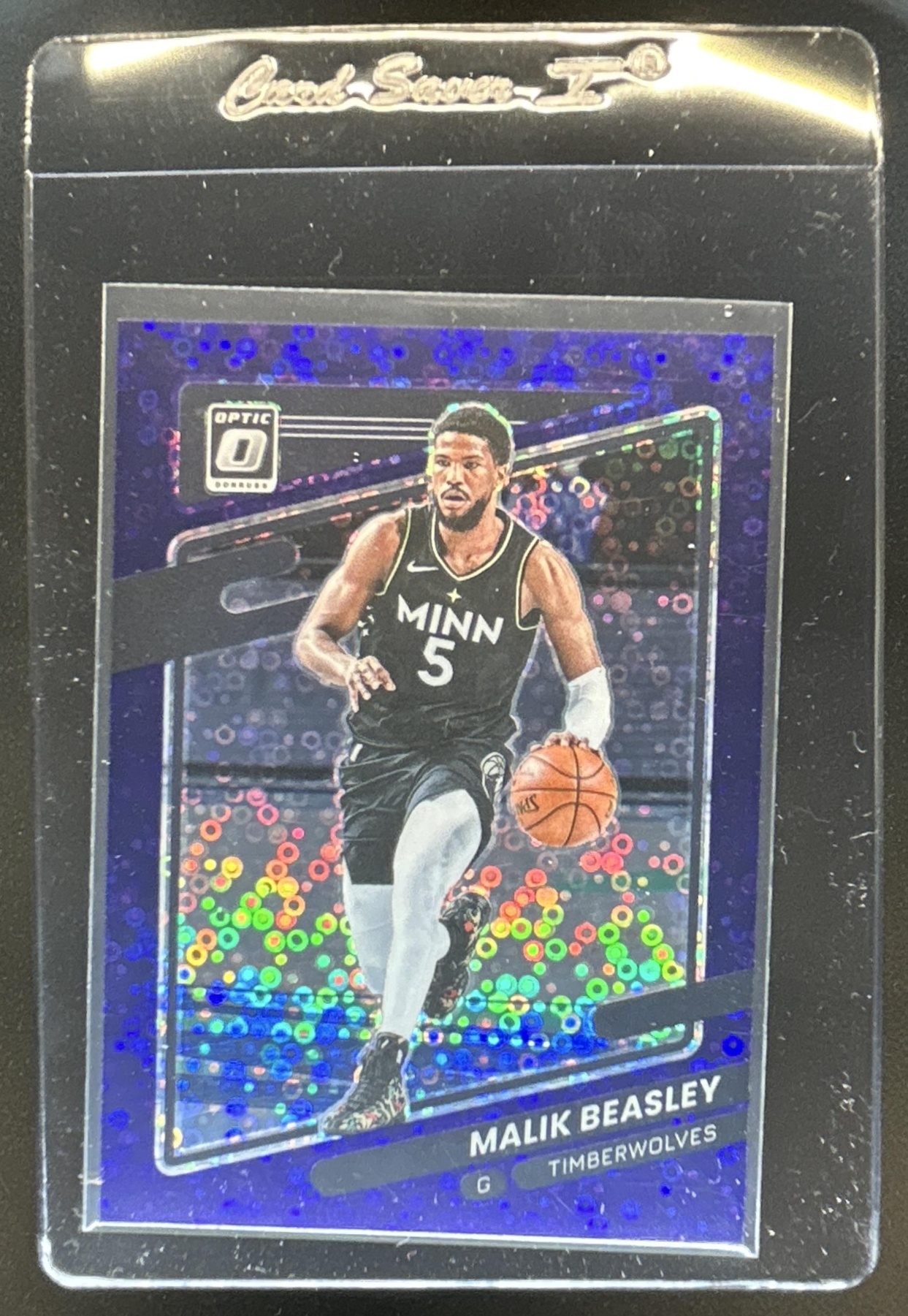 Malik Beasley 2021 Panini Donruss Optic #70 Fast Break Purple /95 Price ...
