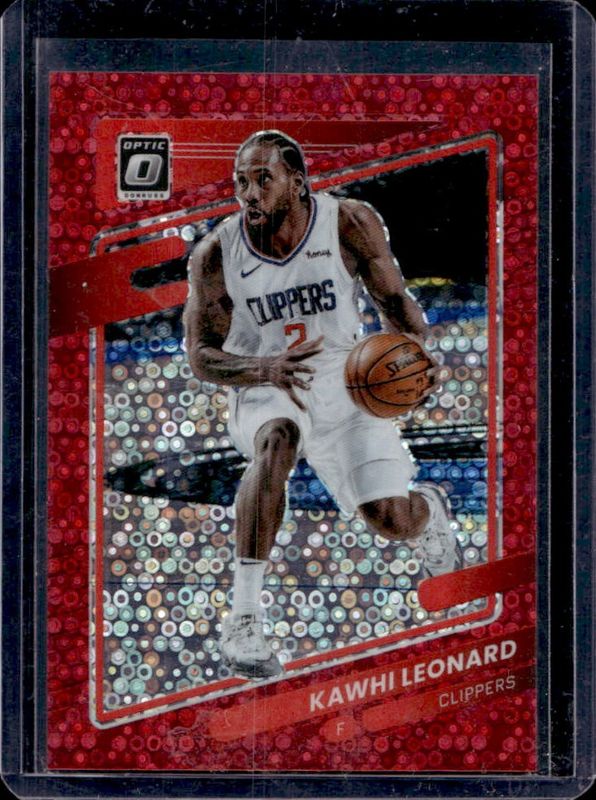Kawhi Leonard 2021 Panini Donruss Optic #145 Fast Break Red /85 Price ...