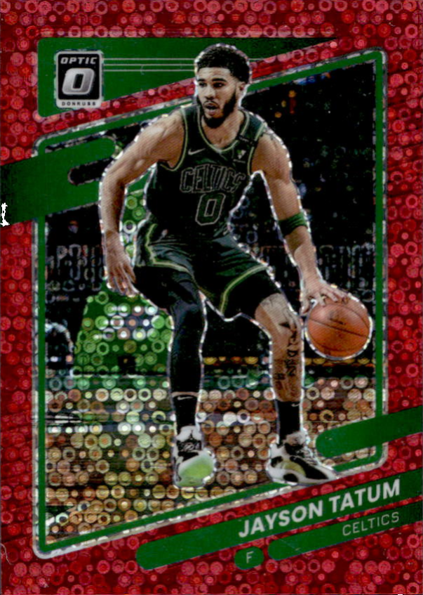 Jayson Tatum 2021 Panini Donruss Optic #25 Fast Break Red /85 Price ...