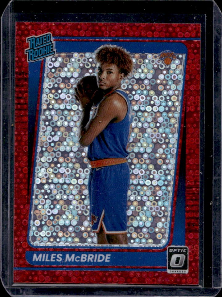 Miles McBride 2021 Panini Donruss Optic #174 Fast Break Red /85 Price ...
