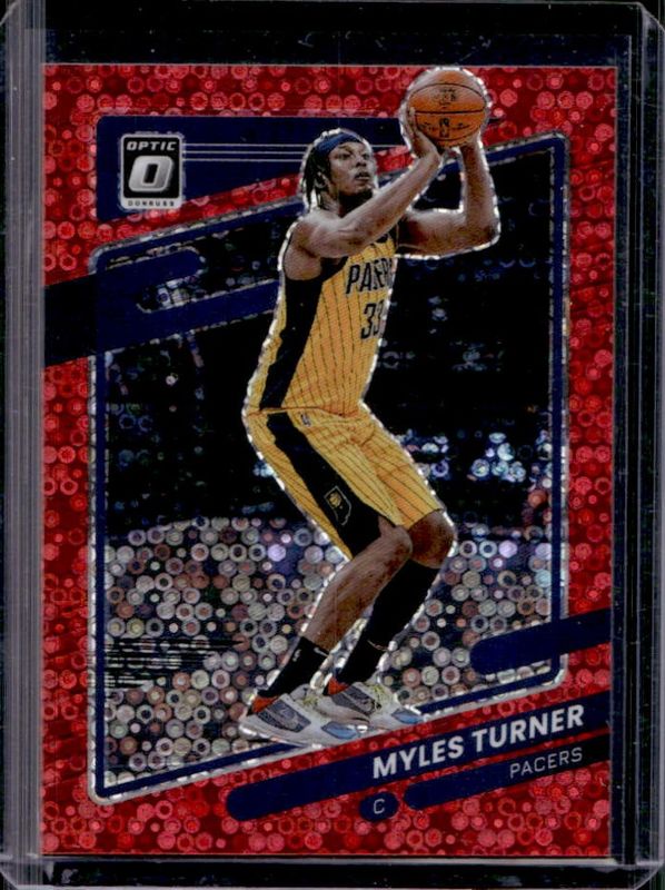 Myles Turner 2021 Panini Donruss Optic #36 Fast Break Red /85 Price ...