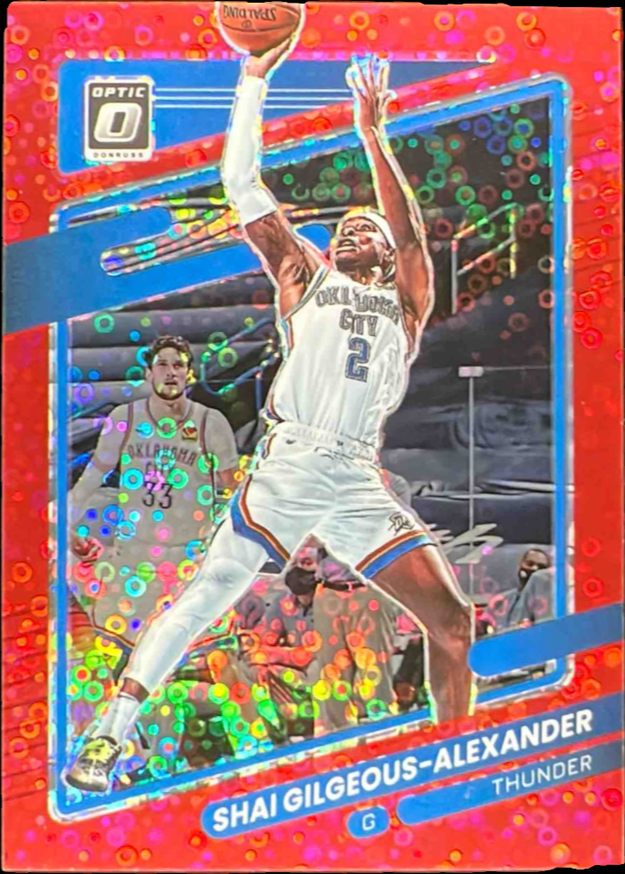 Shai Gilgeous-Alexander 2021 Panini Donruss Optic #147 Fast Break Red ...