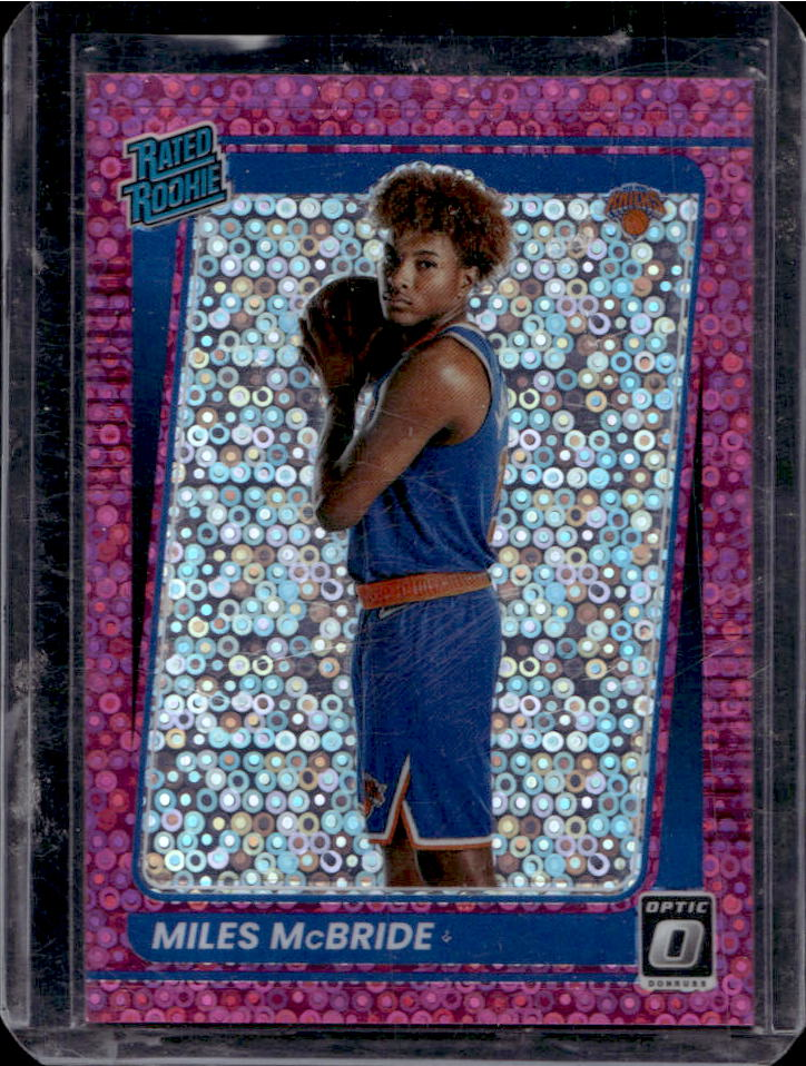 Miles McBride 2021 Panini Donruss Optic #174 Fast Break Pink /20 Price ...