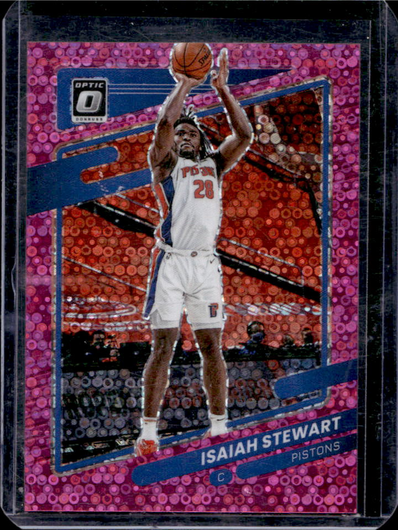 Isaiah Stewart 2021 Panini Donruss Optic #12 Fast Break Pink /20 Price ...
