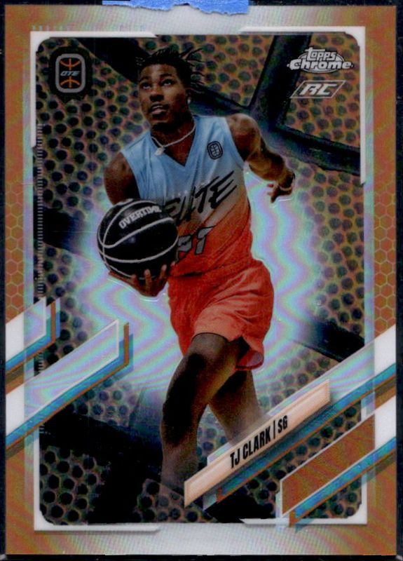 2021 Topps Chrome OTE Overtime Elite #41 Orange Basketball Refractor /25
