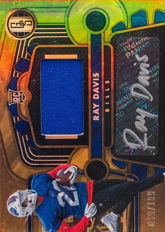 Ray Davis 2024 Gold Standard #240 Rookie Jersey Autographs /199 RAW