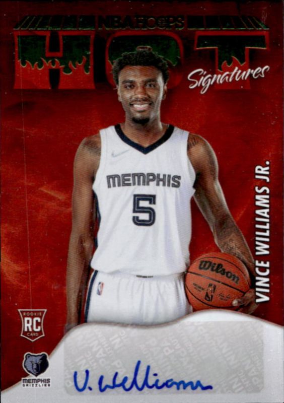 2022 Hoops #HSR-VWJ Hot Signatures Rookies - Green