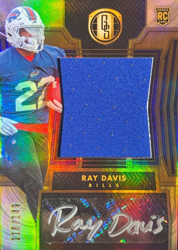 Ray Davis 2024 Gold Standard #272 Rookie Jersey Autographs Jumbo /149 RAW
