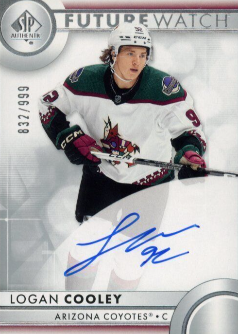 Logan Cooley 2023 SP Authentic #185 Future Watch Auto /999 Price
