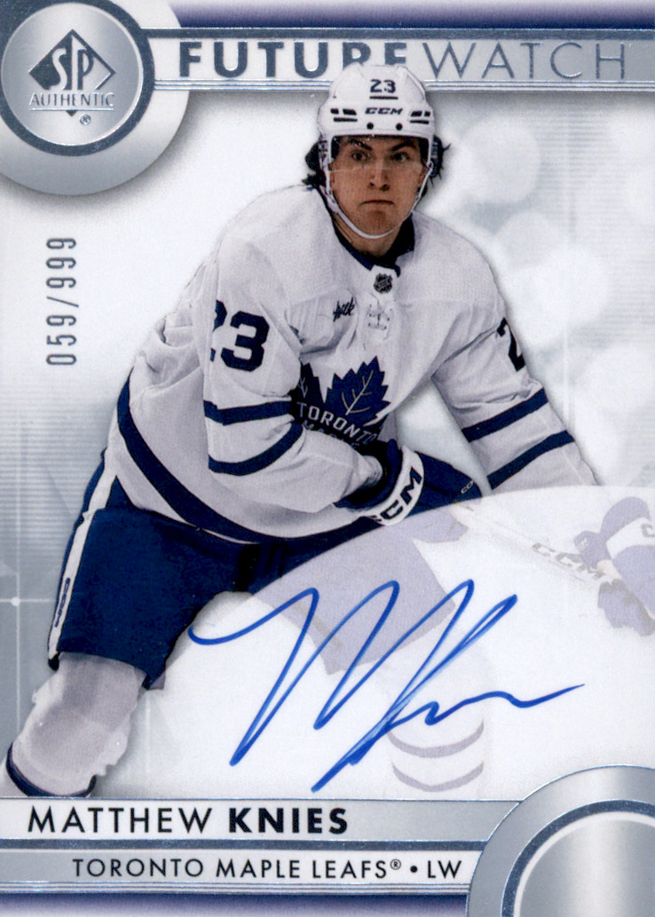 Matthew Knies 2023 SP Authentic #107 Future Watch Auto /999 Price