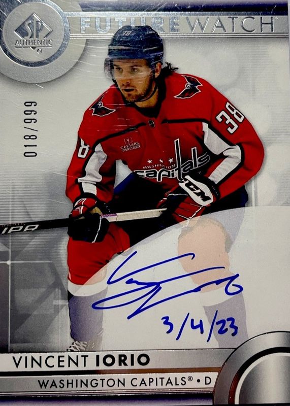 Vincent Iorio 2023 SP Authentic #132 Future Watch Auto - Inscriptions /50 Rookie RAW