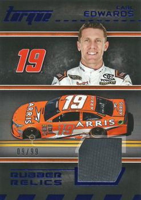 2016 Torque NASCAR #RR-CE Rubber Relics Blue /99