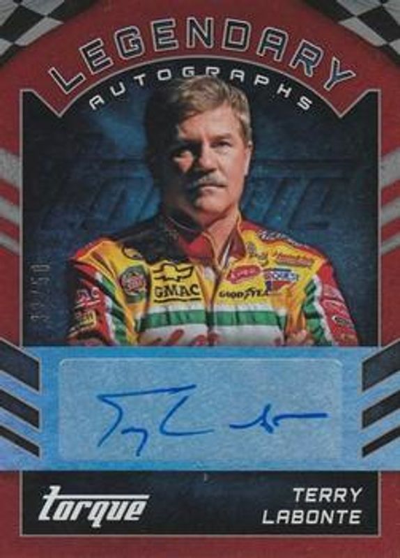 2016 Torque NASCAR #LA-TL Legendary Autographs Red /40