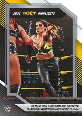 2022 Panini WWE NXT #23 2021 NXT Highlights - Black & Gold /75