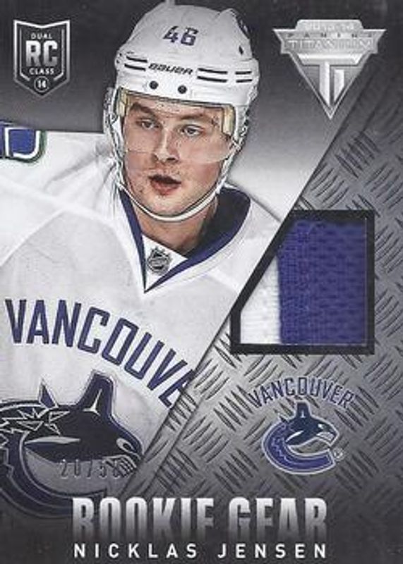 2013 Panini Rookie Anthology #RG-NJ Titanium Update Rookie Gear Prime /50