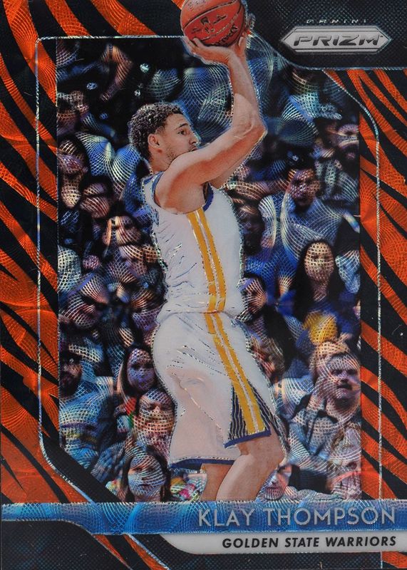 Klay Thompson 2018 Prizm #242 Choice Tiger Stripe /(SSP) PSA 10