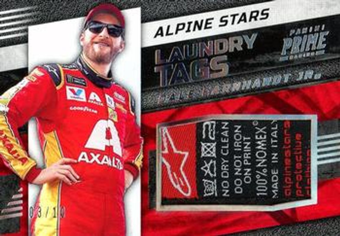 2023 Panini Prime #AST-DEJ Alpine Stars Firesuit Laundry Tags /10
