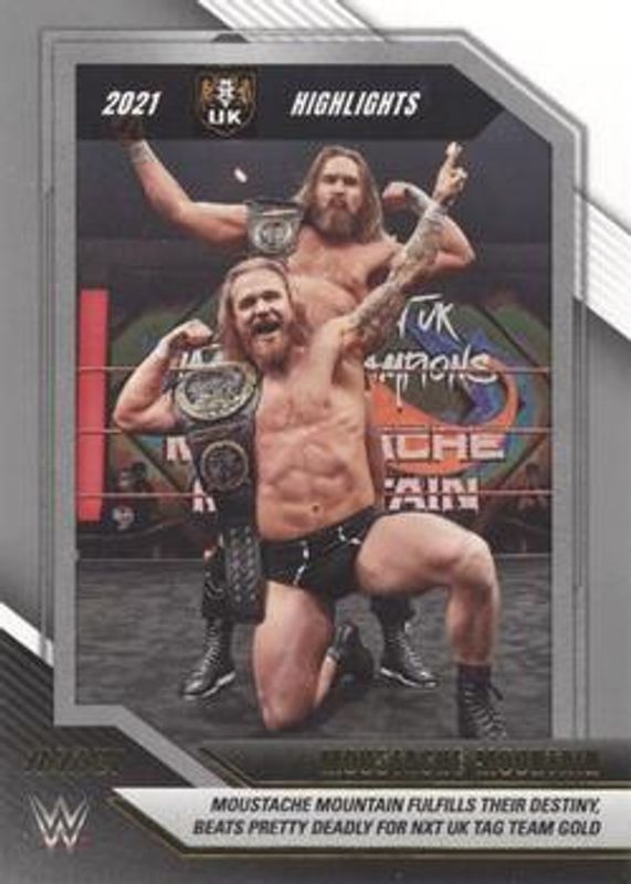 2022 Panini WWE NXT #50 2021 NXT Highlights - Silver