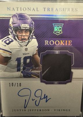 2020 National Treasures #RGS-JUJ Rookie Gloves Signatures - Holo Silver /10