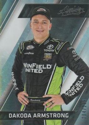 2017 Absolute NASCAR #38 Spectrum Silver /299