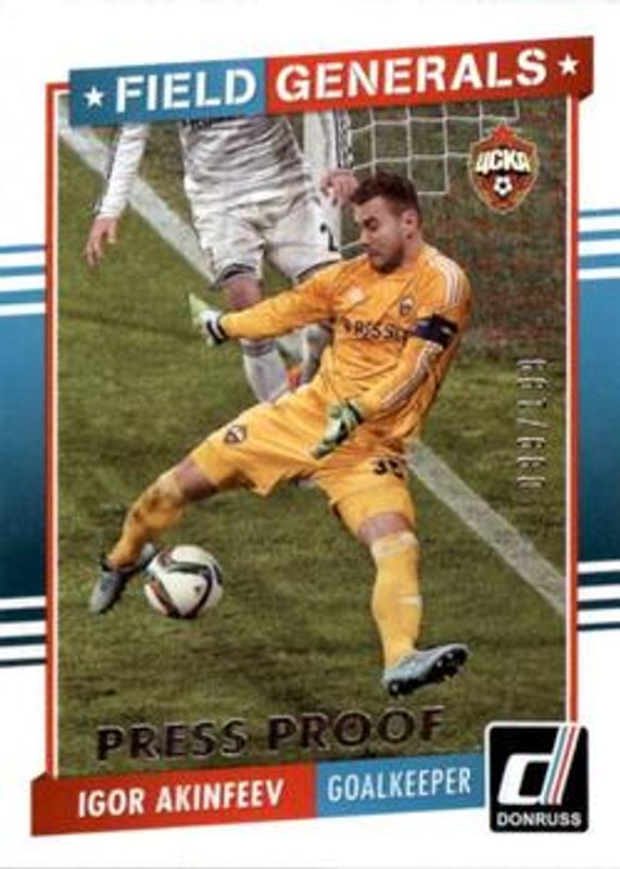 2015 Donruss #5 Field Generals Silver Press Proof /199