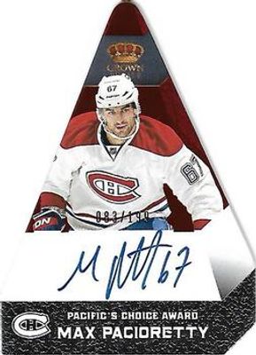 2013 Crown Royale #PC-MP Pacific's Choice Autographs Ruby /99