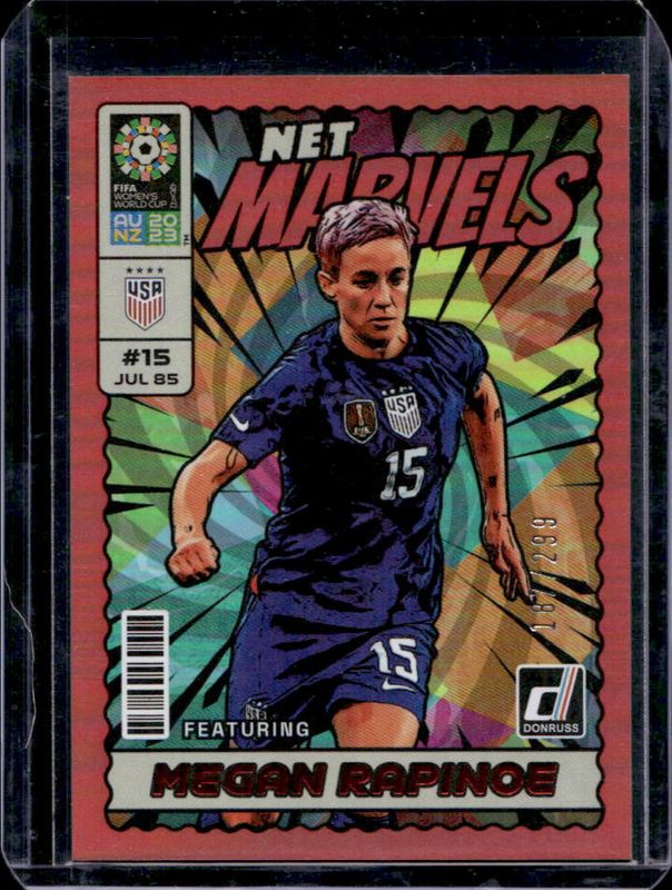 2023 Donruss FIFA Women's World Cup #23 Net Marvels - Red /299