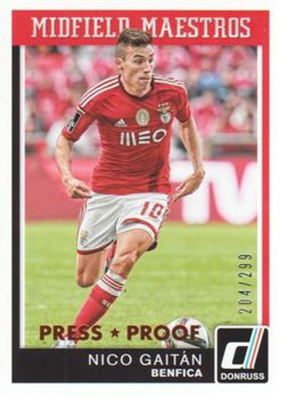2015 Donruss #3 Midfield Maestros Bronze Press Proof /299