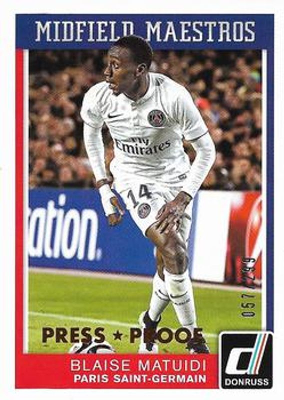 2015 Donruss #8 Midfield Maestros Bronze Press Proof /299