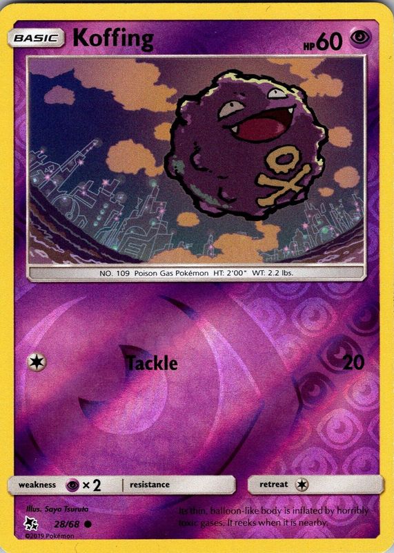 2019 Sun & Moon: Hidden Fates #28/68 Reverse Holo