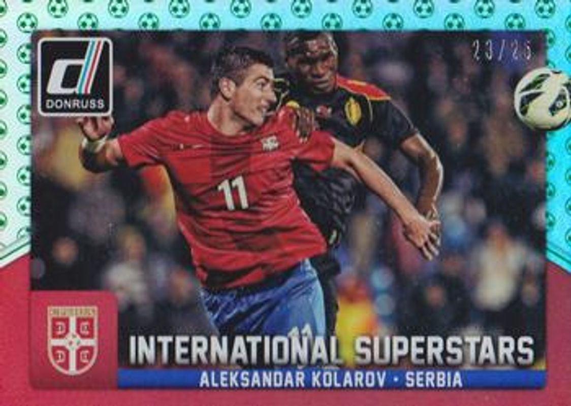 2015 Donruss #56 International Superstars Green Soccer Ball /25