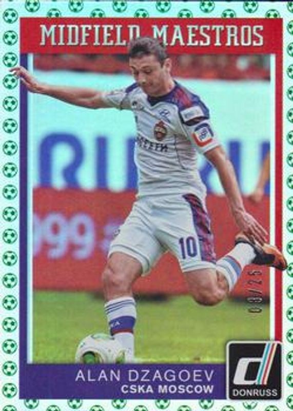 2015 Donruss #1 Midfield Maestros Green Soccer Ball /25