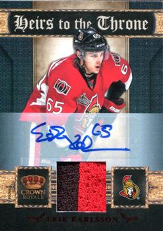 2011 Crown Royale #27 Heirs To The Throne Materials Prime Autographs /25