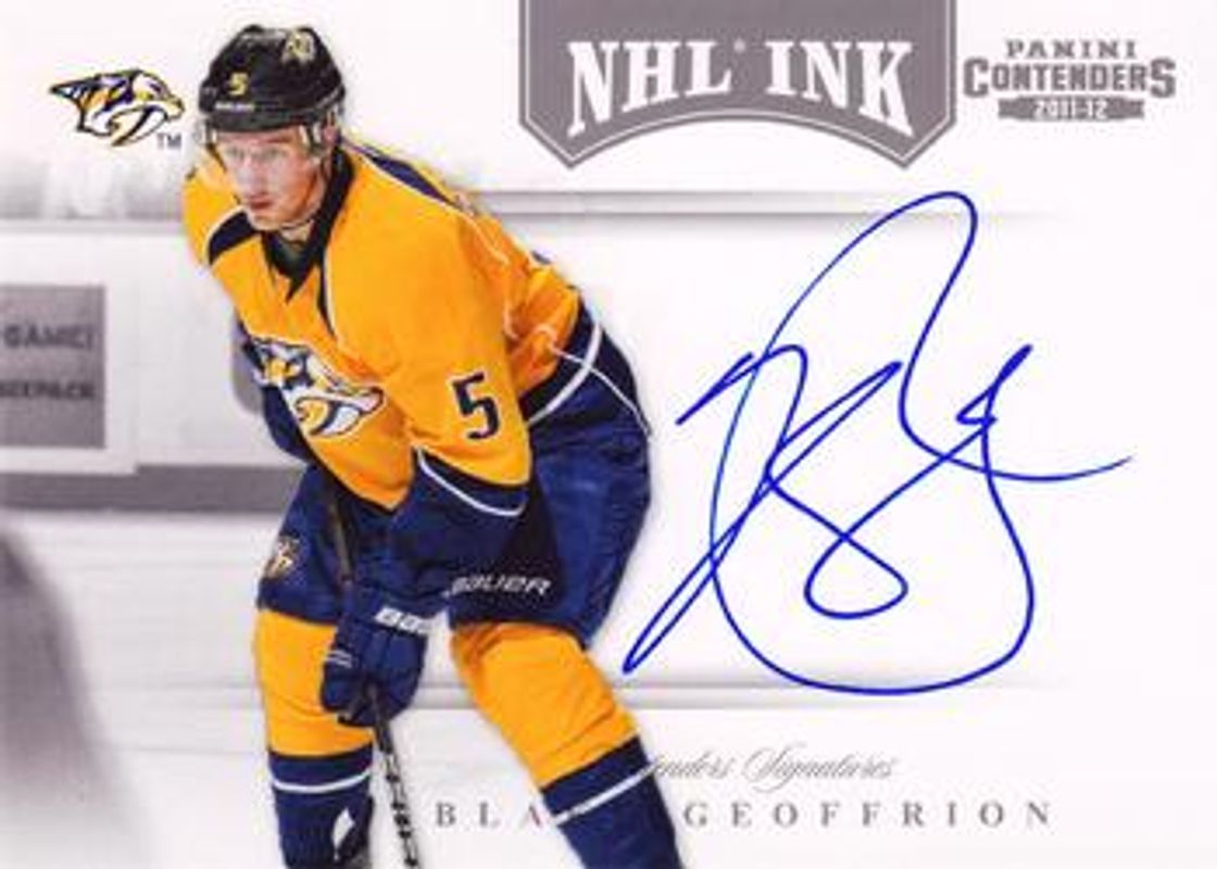 2011 Contenders #32 NHL Ink /1200