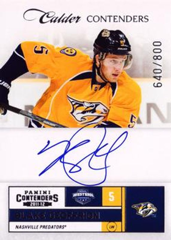 2011 Contenders #230 Base /800