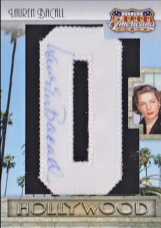 2009 Donruss Americana #5 Hollywood Letter Patch Autographs /45