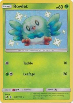 2019 Sun & Moon: Hidden Fates #SV2/SV94 Shiny Rare