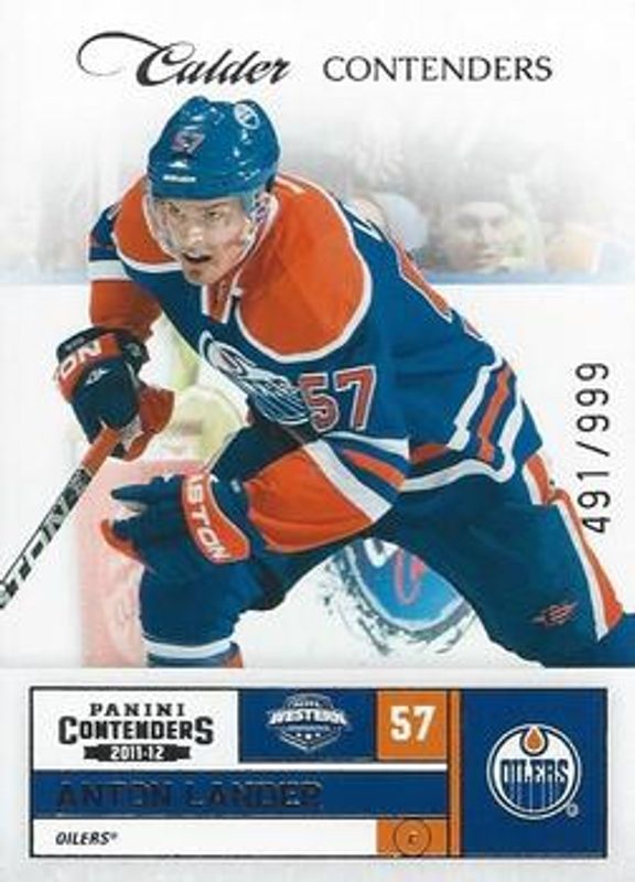 2011 Panini Rookie Anthology #282 Contenders Calder Contenders /999