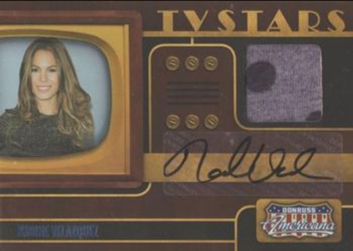 2009 Donruss Americana #8 TV Stars Signatures Material /25