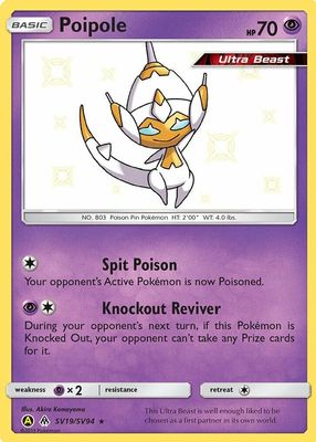 2019 Sun & Moon: Hidden Fates #SV19/SV94 Shiny Rare