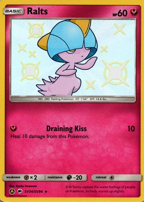2019 Sun & Moon: Hidden Fates #SV34/SV94 Shiny Rare