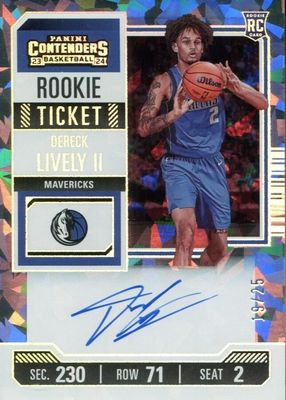 2023 Contenders #143 Rookie Ticket Auto - Cracked Ice Ticket /25
