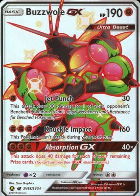 2019 Sun & Moon: Hidden Fates #SV68/SV94 Shiny Rare (Full Art)