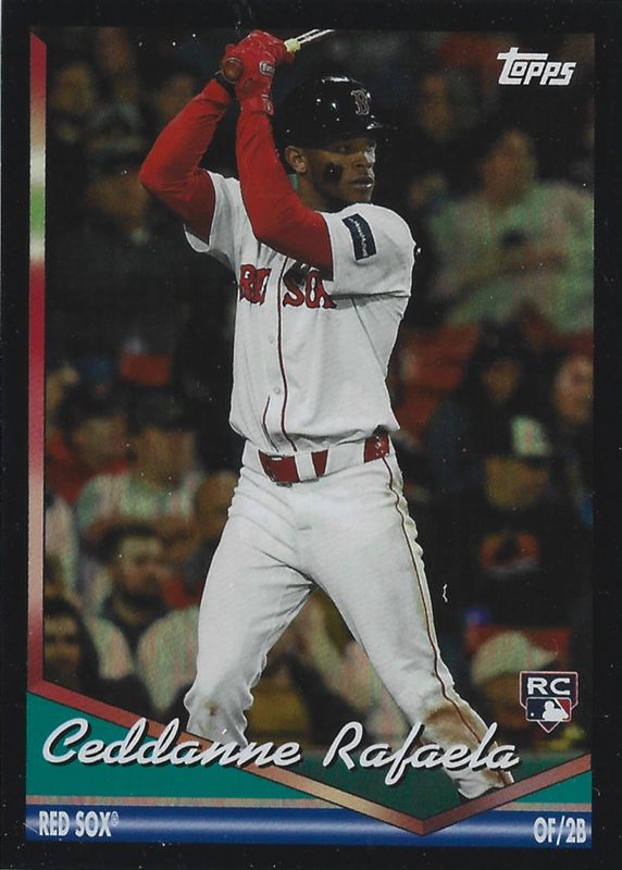 Ceddanne Rafaela 2024 Topps Archives #266 Black Foilboard Rookie RAW