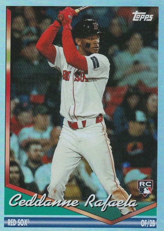 Ceddanne Rafaela 2024 Topps Archives #266 Rainbow Foilboard /199 Rookie RAW